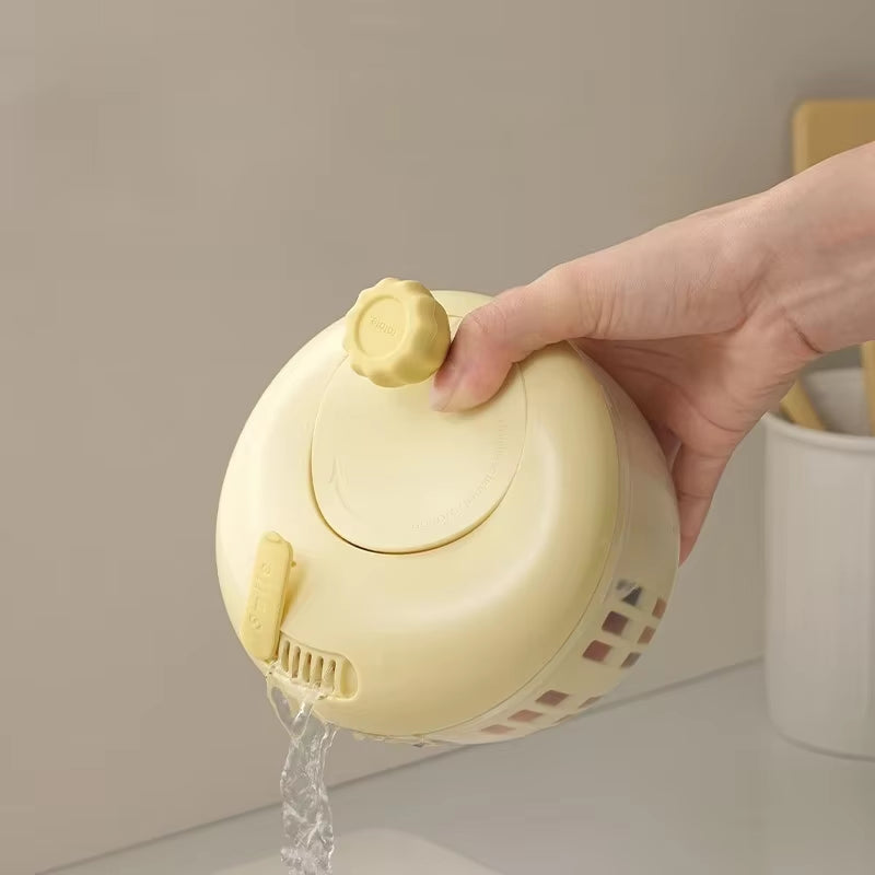 Manual Vegetable Dehydrator Salad Spinner Dryer Fruit Food Dehydrator Quick Drying Kitchen Drain Basket Strainer Crisper Tool