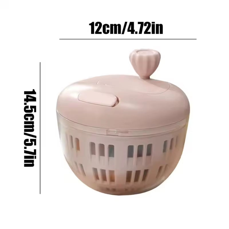 Manual Vegetable Dehydrator Salad Spinner Dryer Fruit Food Dehydrator Quick Drying Kitchen Drain Basket Strainer Crisper Tool